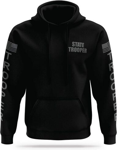 State Trooper Utility Hoodie - USA Patriotic Apparel - 100% Polyester for Odor Free, Moisture-Wicking Comfort. in Saudi Arabia