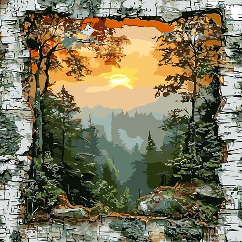 CHWGLFGG Travel City Paint by Numbers Kit for Adults Beginner, 6 Pack Adult Paint by Number Kits on Canvas, DIY Acrylic Oil Easy Painting by Numbers for Home Wall Decor 8X12 inch (Without Frame) in Saudi Arabia