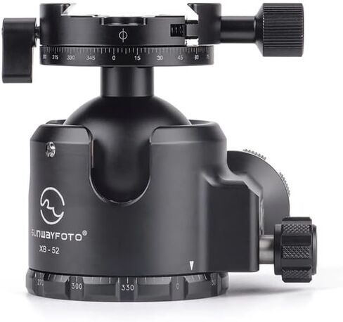 SUNWAYFOTO XB-52DDHi Tripod Ball Head w Arca Compatible Panning QR Clamp Low Profile 132lb Max Load in Saudi Arabia