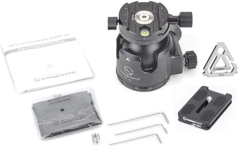SUNWAYFOTO XB-52DDHi Tripod Ball Head w Arca Compatible Panning QR Clamp Low Profile 132lb Max Load in Saudi Arabia