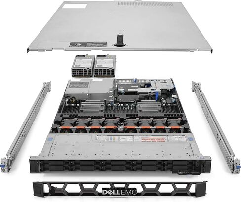 Dell PowerEdge R640 NVMe + SAS Server 2.10 جيجا هرتز، 48 نواة، 384 جيجا بايت رام، 4x1.6 تيرابايت NVMe SSD (متجدد) in Kuwait