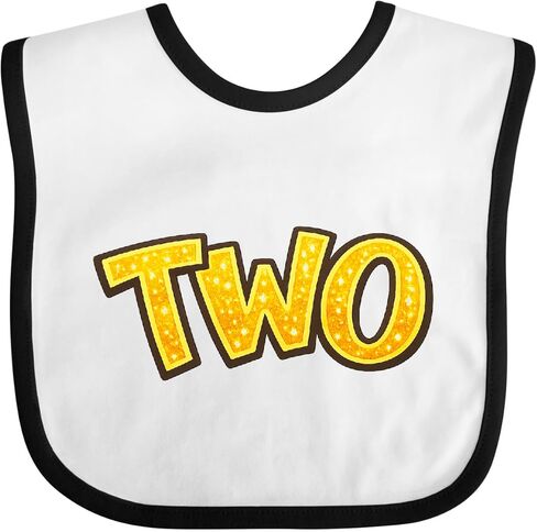 inktastic Sparkling 2 Year Old Birthday Baby Bib in Saudi Arabia