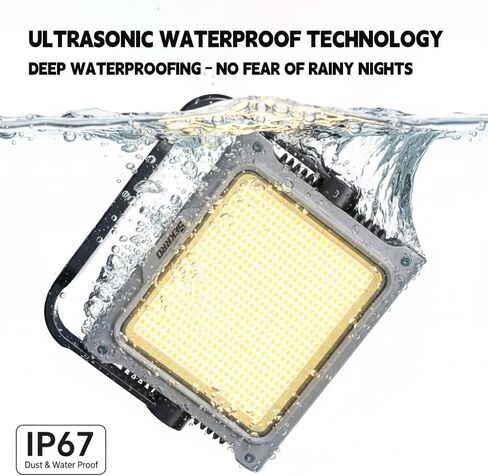 P8 Portable Rechargeable Camping Lantern & Work Light, 3500LM Brightness, 20000mAh Battery with Wide LED Flood Lighting, IP67 Waterproof, Magnetic Base for Outdoor, Camping, Job Site, Emergency in Kuwait