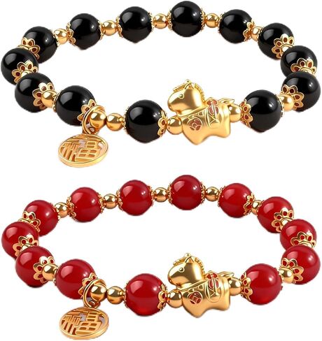 Jade Bracelet for Women Good Luck Charm Money Bracelet Wealth Natural Stone Green Beaded Jade Bangle Blessing Charm Red Jewelry Friendship Birthday Gifts in Saudi Arabia