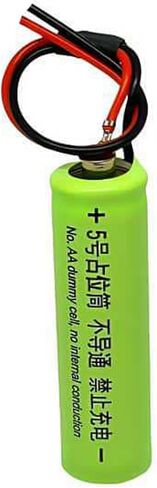 14500 LR6 AA Dummy Fake Battery Eliminator with Input Cable Setup Shell Placeholder Cylinder Conductor Virtual 0V Cells for Fan LED Light Toy in Saudi Arabia