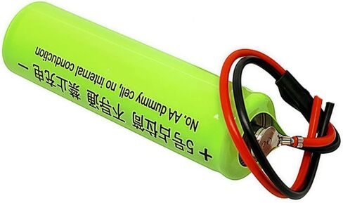 14500 LR6 AA Dummy Fake Battery Eliminator with Input Cable Setup Shell Placeholder Cylinder Conductor Virtual 0V Cells for Fan LED Light Toy in Saudi Arabia