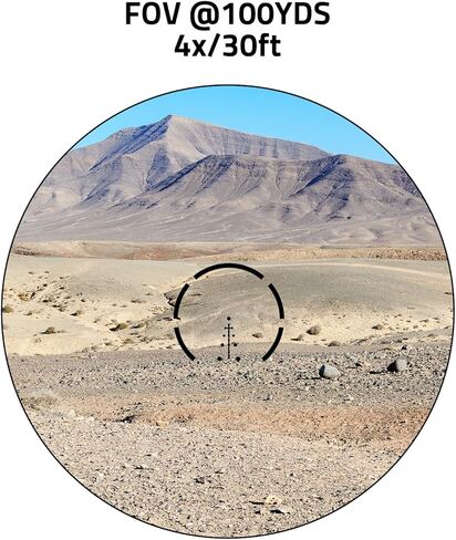 CVLIFE 4X Compact Prism Scope with Motion Awake Technology, 10 Levels Red Illuminated BDC Reticle, Electronic Button Control, Fully Multi-Coated Lenses, Two Height Settings in Saudi Arabia