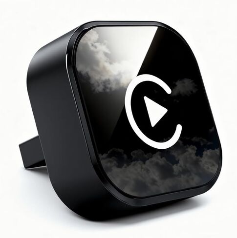 محول CYBERDRIVE اللاسلكي CarPlay لأجهزة iPhone وAndroid صغير الحجم (تحديث جديد)، التوصيل والتشغيل، اتصال سريع ومستقر، محول لاسلكي لـ CarPlay وAndroid مع منفذ USB/USB-C (حجم صغير) in Kuwait