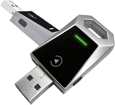 Wireless CarPlay Adapter for Apple & Android, 2-in-1 Adapter Convert, Plug and Play, Stable Connection & No Latency with Function Buttons No Latency, Compatible USB A/C (Silver) in Saudi Arabia