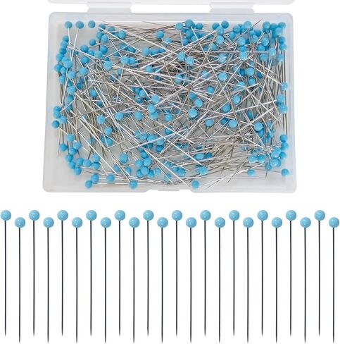 250 PCS 1.77 inch Pins Sewing, Yellow Glass Ball Head Sewing Pins，Straight Pins Sewing for Fabric, DIY, Decoration, Crafts and Sewing Project (250, Yellow) in Kuwait