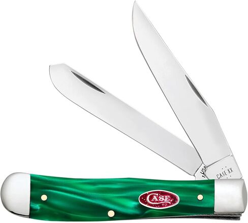 Case XX WR Pocket Knife Trapper Kirinite Green Pearl رقم الصنف 24410 (10254 SS) الطول الإغلاق: 4 1/8 بوصة in Kuwait
