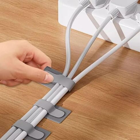 20 Pack Reusable Cable Clips - Multi-Scene Cord Management Organizers for Home Office Kitchen School in Saudi Arabia