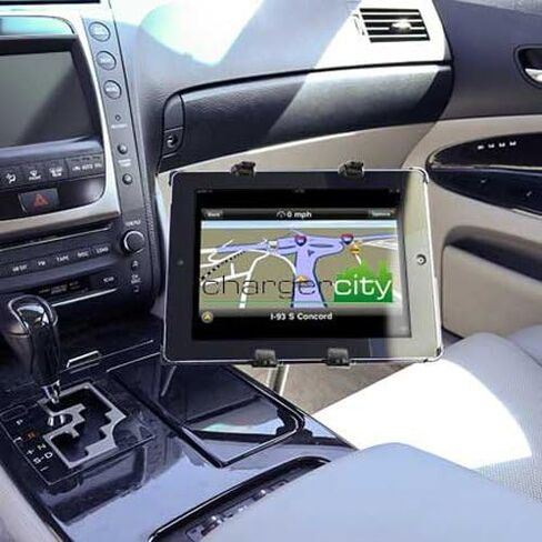 Heavy Duty Flexible 22“ Aluminum gooseneck ELD compliant car truck fleet floor seat bolt tablet mount for Apple iPad Air Pro Mini Microsoft Surface Pro/Book Lenovo Verizon 7 8 10 12 tablets in Saudi Arabia