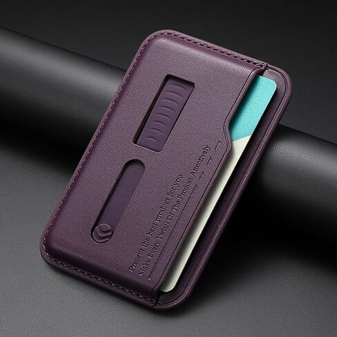 Magnetic Wallet,Wallet with 1 Card Slots, Card Holder forMobile phone with magnetic attachment, Fit 3 Cards in Saudi Arabia