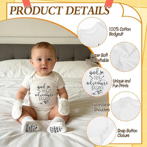 12 قطعة من هدايا الأم الجديدة، هدايا الآباء الجدد للأزواج، الكشف عن الجنس، توقع الآباء أن يكونوا حفل استقبال المولود الجديد، كوب الدب، عملة القرار، جوارب الطفل، مجموعة ملابس داخلية in Kuwait