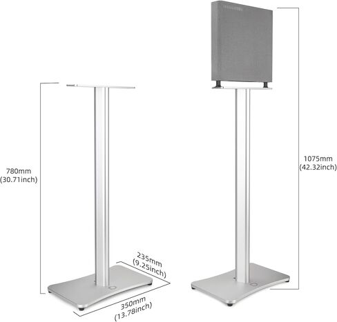2 Pcs Speaker Stands for Sony BRAVIA Theater Quad 16-Speaker, for Sony HT-A9 Speaker, for Sony SA-RS5 Wireless Rear Speakers, Aluminum AlloyThickened and Stable, Hidden Wire Trough (Stand only) in Kuwait