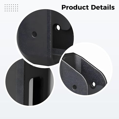 حامل كمبيوتر محمول قابل للتعديل من Generic، تصميم قطعتين للحائط وتحت المكتب، أسود مناسب تمامًا للأجهزة اللوحية in Kuwait