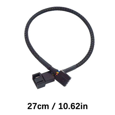 PC 4Pin مروحة محول الطاقة 1 إلى 2/3 الفاصل النايلون الأكمام حالة الكمبيوتر موصل كابل التحكم في درجة الحرارة in Kuwait