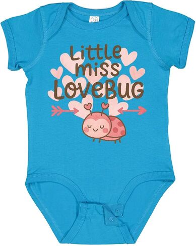 inktastic Little Miss Love Bug Hearts Baby Bodysuit in Saudi Arabia