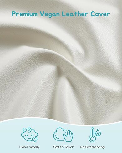 سجادة أطفال مستديرة مقاس 99.5 سم للأرضية، سجادة لعب إسفنجية بغطاء جلدي نباتي لا تسبب الحساسية لغرفة الأطفال، سهلة التنظيف بالمسح ومقاومة للماء، سجادة لعب سميكة للرضع والأطفال الصغار، تتضمن حزام تخزين واحد in Kuwait