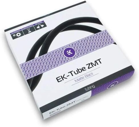 EKWB EK-Tube Zero Maintenance Soft Tubing, 12/16mm (7/16" ID, 5/8" OD), 3 Meter, Black in Saudi Arabia