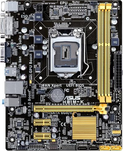 اللوحات الأم أسوس مايكرو ATX DDR3 1066 LGA 1150 H81M-K in Kuwait