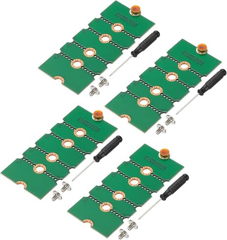 PATIKIL M2 NVME SSD Extended Adapter Card Transfer 2230 2242 2260 2280, 4Pcs M.2 Extension Adapter Change to Long Size with Screwdrivers for Home Office Internet Cafes, Green in Saudi Arabia