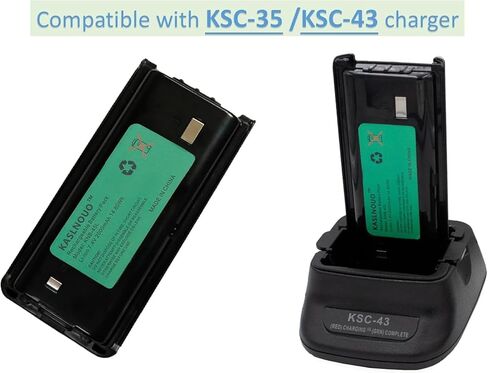 3-Pack 2000mAh NX-1300 Battery Replacement for Kenwood KNB-45L NX-1200 TK-2200 TK-2400 NX-1202AV NX-1302AU NX240 NX340 7.4V Li-ion in Saudi Arabia