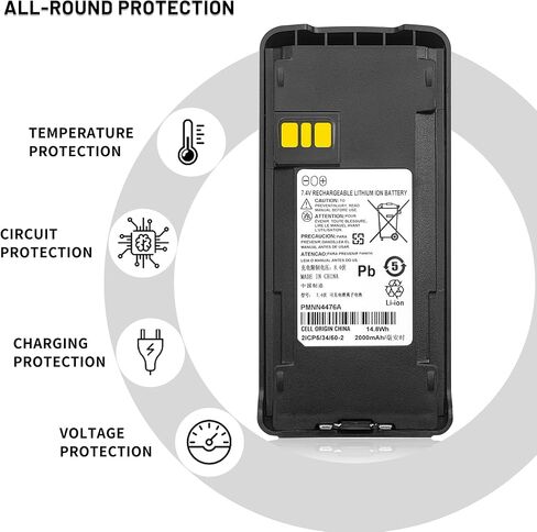6PCS PMNN4476A PMNN4080 PMNN4082 Battery for Motorola CP100D CP185 CP1200 CP1300 CP1600 CP1660 CP476 CP477 EP350 AAH03RDF8AA7AN PMNN4082BR PMNN4081AR 2000mAh in Saudi Arabia