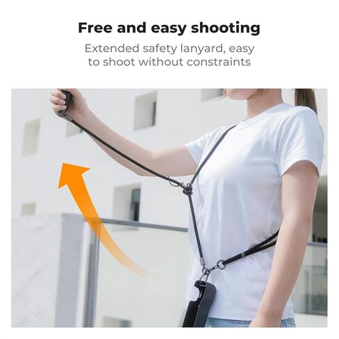 K&F CONCEPT 2-in-1 Phone Lanyard Crossbody with 1/4" Screw, Adjustable Anti Theft Crossbody Strap Compatible for DJI Osmo in Saudi Arabia