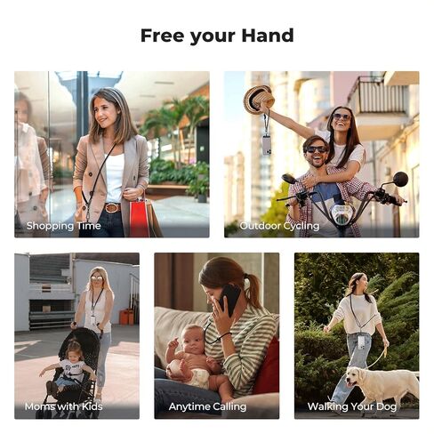 K&F CONCEPT 2-in-1 Phone Lanyard Crossbody with 1/4" Screw, Adjustable Anti Theft Crossbody Strap Compatible for DJI Osmo in Saudi Arabia