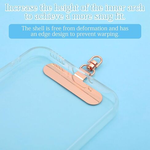 4 Packs Phone Tether Tab,Phone Lanyard Tab 360°Rotating Cellphone Lanyard Patch Metal Phones Tabs for Lanyards Compatible with Most Full-Coverage Protection Cases in Kuwait