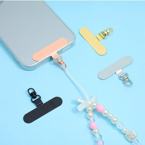 4 Packs Phone Tether Tab,Phone Lanyard Tab 360°Rotating Cellphone Lanyard Patch Metal Phones Tabs for Lanyards Compatible with Most Full-Coverage Protection Cases in Kuwait