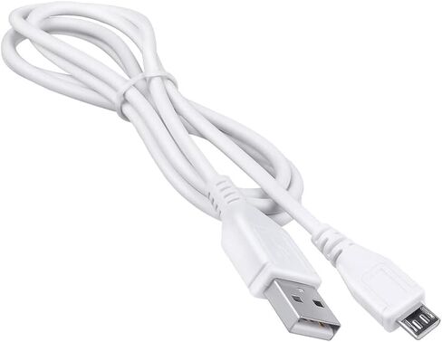 كابل شاحن USB صغير أبيض بطول 5 أقدام متوافق مع مكبر الصوت المحمول Altec Lansing Baby Boom IMW269N in Kuwait