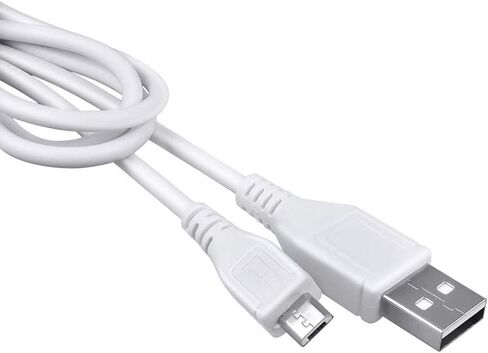 كابل شاحن USB صغير أبيض بطول 5 أقدام متوافق مع مكبر الصوت المحمول Altec Lansing Baby Boom IMW269N in Kuwait