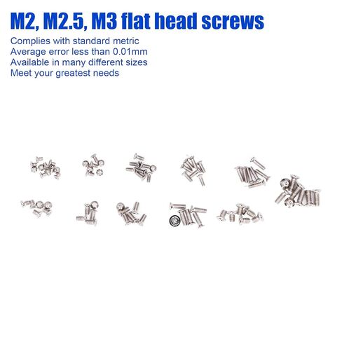 Computer Screws Assortment Kit, 600Pcs Computer Screws Assortment Kit Micro Flat Head M2 M2.5 M3 with Screwdriver Brush for Hard Drive, Screw Guns in Saudi Arabia