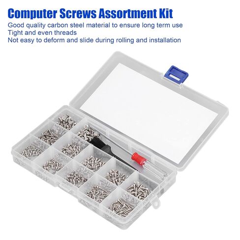 Computer Screws Assortment Kit, 600Pcs Computer Screws Assortment Kit Micro Flat Head M2 M2.5 M3 with Screwdriver Brush for Hard Drive, Screw Guns in Saudi Arabia