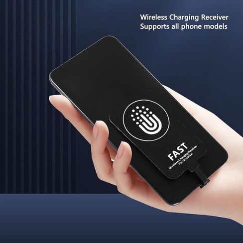 Type C Charging Receiver, Thin Wireless Magnetic Dual Purpose Charger Receiver, Charging Patch for All Type C Interface Cell Phones in Saudi Arabia