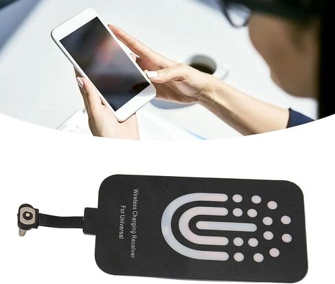 Type C Charging Receiver, Thin Wireless Magnetic Dual Purpose Charger Receiver, Charging Patch for All Type C Interface Cell Phones in Saudi Arabia