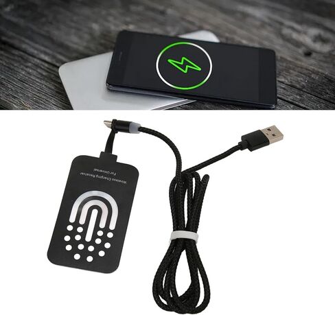 Type C Charging Receiver, Thin Wireless Magnetic Dual Purpose Charger Receiver, Charging Patch for All Type C Interface Cell Phones in Saudi Arabia
