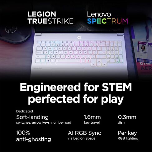 كمبيوتر محمول للألعاب Lenovo Legion 7i مقاس 16 بوصة، شاشة OLED WQXGA 165 هرتز، Intel Core Ultra 7 255HX، NVIDIA GeForce RTX 5060، ذاكرة الوصول العشوائي 32 جيجابايت، 1 تيرابايت SSD، Wi-Fi 7، إضاءة خلفية RGB، Win 11، مع ملحق Mytrix مدى الحياة in Kuwait
