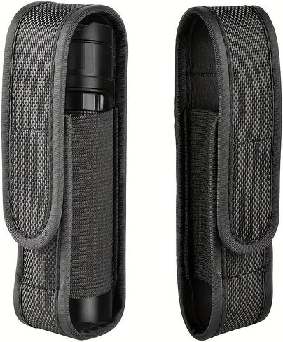Protective Flashlight Bag Portable Nylon Protective Frame Adjustable Velcro Pocket Outdoor Camping Hiking Special Small Bag in Saudi Arabia