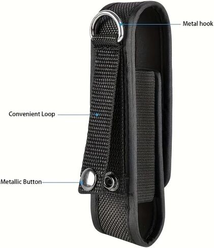 Protective Flashlight Bag Portable Nylon Protective Frame Adjustable Velcro Pocket Outdoor Camping Hiking Special Small Bag in Saudi Arabia