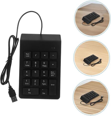 قطعتان من لوحة أرقام لوحة المفاتيح الرقمية USB لأجهزة الكمبيوتر المحمول وسطح المكتب، ولوحة مفاتيح المحاسبة المالية المدمجة ذات 18 مفتاحًا، ولوحة مفاتيح USB سلكية للاستخدام المصرفي والمكتبي in Kuwait