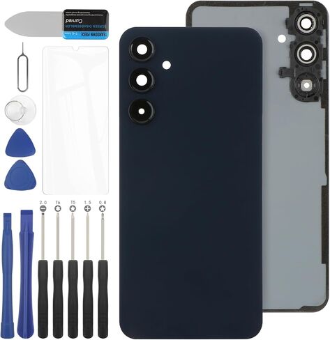 YHX-US Battery Back Cover Replacement for Samsung Galaxy A16 5G 6.7" Rear Cover Housing Door with 1 SIM Card Tray + Repair Tool Kits (Color: Black,Not for A16 4G) in Saudi Arabia