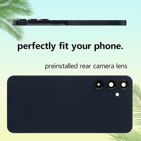 YHX-US Battery Back Cover Replacement for Samsung Galaxy A16 5G 6.7" Rear Cover Housing Door with 1 SIM Card Tray + Repair Tool Kits (Color: Black,Not for A16 4G) in Saudi Arabia