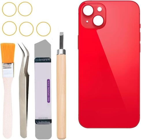 أغطية خلفية زجاجية بديلة متوافقة مع iPhone 14 Plus 6.7 بوصة وجميع الحاملات مع مجموعة أدوات احترافية (أرجواني) in Kuwait