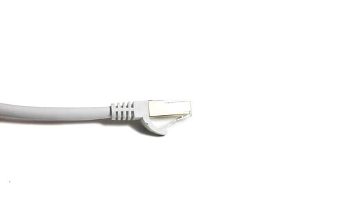 كابل Nexhi STP-7000 CAT-7 المحمي 10 جيجابت 600 ميجا هرتز إيثرنت مستدير، أسرع من شبكة Cat5e/Cat5/Cat6، سلك LAN مستدير Cat7 عالي السرعة مع Rj45 لجهاز التوجيه والمودم (أبيض، 7 أقدام) in Kuwait