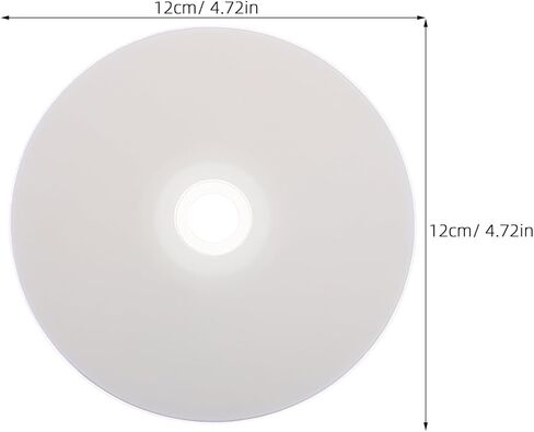 Yardwe 10pcs Printable DVD-R Discs: Writable Recordable Media - Spindle Storage CD - Archival Digital Discs for Photo Backup Video Burning Computer Use in Saudi Arabia