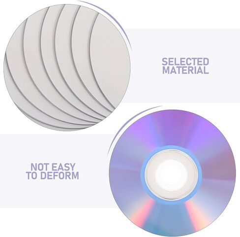Yardwe 10pcs Printable DVD-R Discs: Writable Recordable Media - Spindle Storage CD - Archival Digital Discs for Photo Backup Video Burning Computer Use in Saudi Arabia